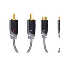 Produktbild för Sinox Plus+ Stereo RCA Extension - ljudförlängningskabel - 5 m