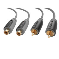 Produktbild för Sinox Plus+ Stereo RCA Extension - ljudförlängningskabel - 5 m