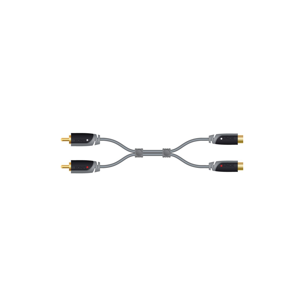Produktbild för Sinox Plus+ Stereo RCA Extension - ljudförlängningskabel - 5 m