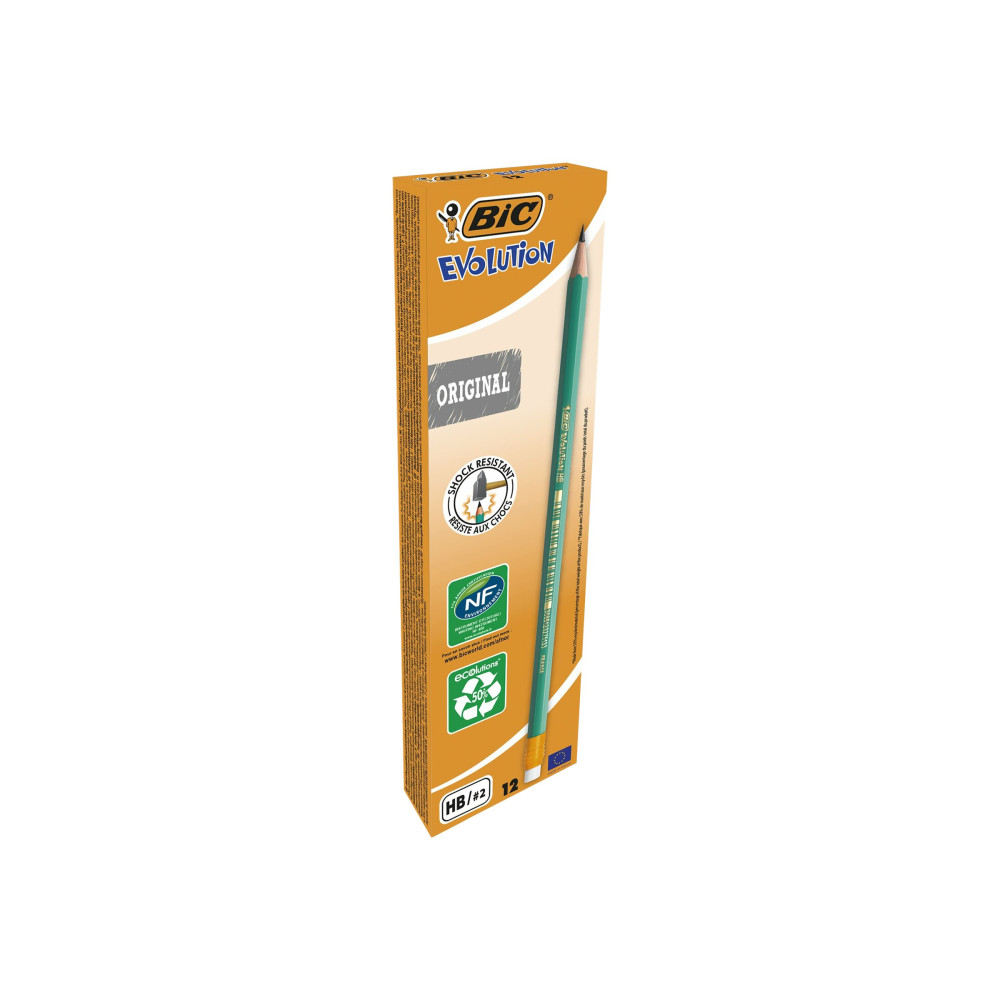 Produktbild för BIC EVOLUTION ORIGINAL 655 - penna - HB (paket om 12)