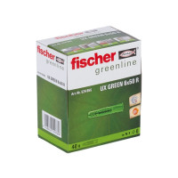 Produktbild för Fischer UX, Väggplugg, Tegel, Betong, Gipsblock, Gipsskiva,...