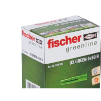 Produktbild för Fischer UX, Väggplugg, Tegel, Betong, Gipsblock, Gipsskiva,...