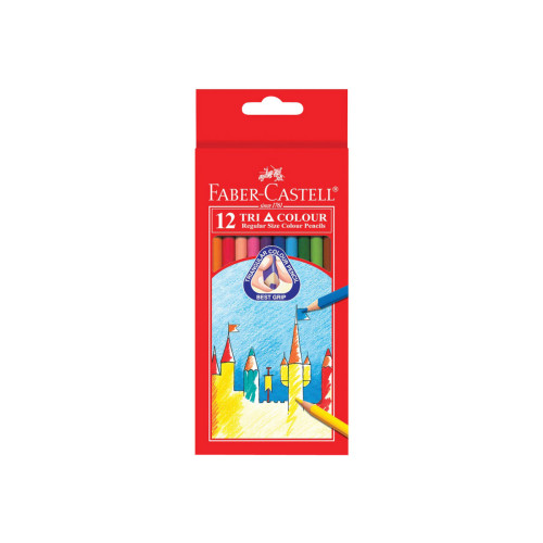 FABER-CASTELL Faber-Castell Tri-Grip - färgpenna - blandfärger (paket om 12)