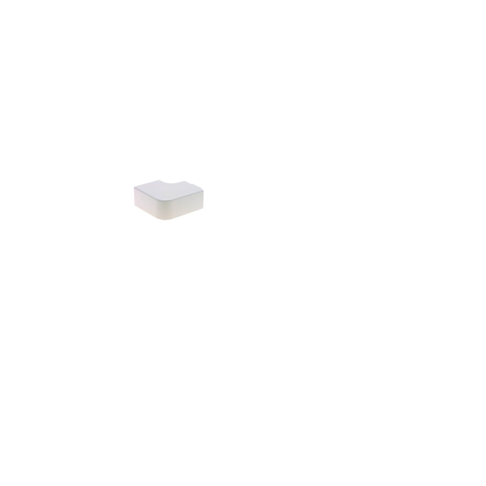 Produktbild för OBO WDK fladvinkel 20 mm höjd, 20 mm bredd, vit RAL 9010 bly...