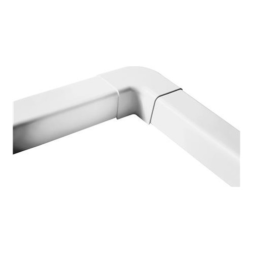 Solar Plus Kanalanslutning med rundad/vertikal vinkel 90 grader, vit (f...
