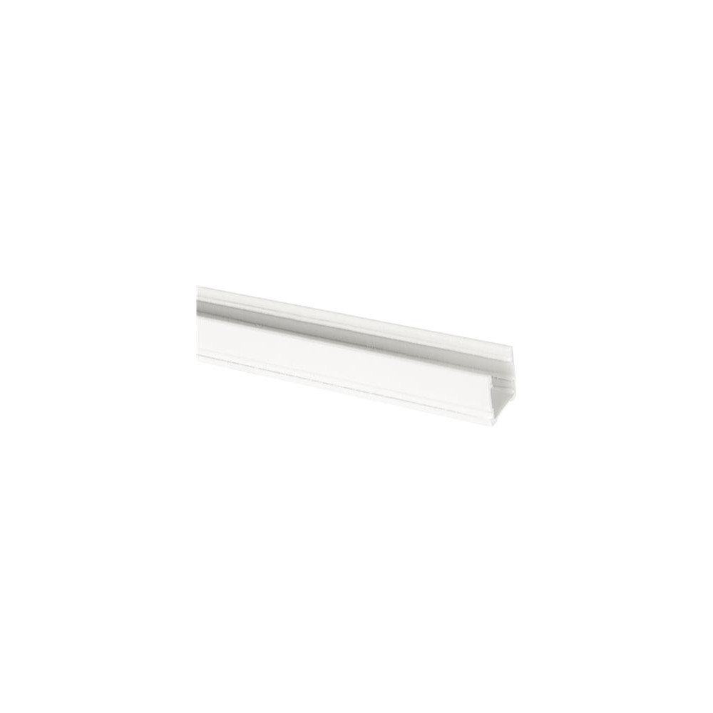 Produktbild för Aluminiumprofil Art High 2 m, vitlackerad U-profil för belys...
