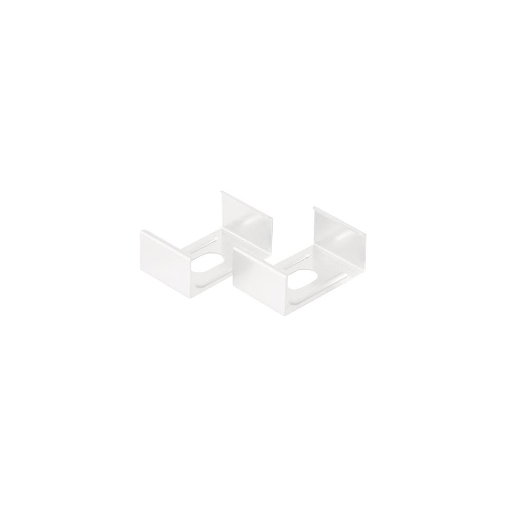 Produktbild för Beslag Art vit 2 st (för Art Low & Art High aluminiumprofile...