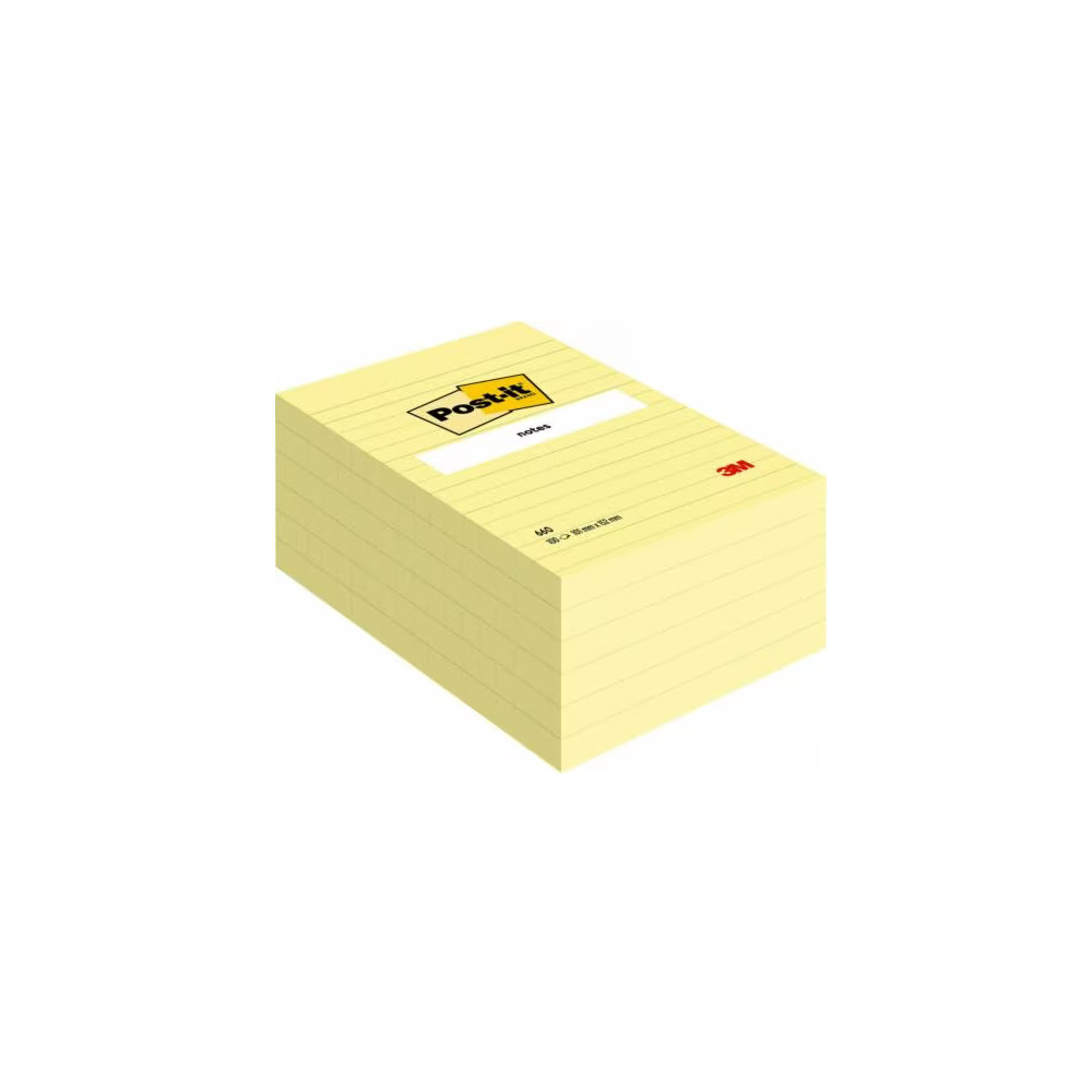 Produktbild för Post-it 660 - anteckningar - stor - 101 x 152 mm - 600 ark (6 x 100)