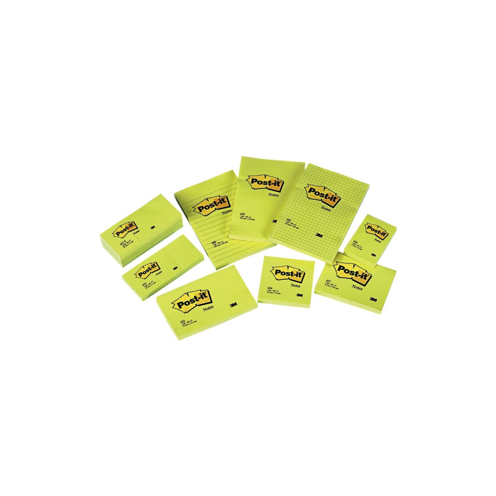 Produktbild för Post-it 660 - anteckningar - stor - 101 x 152 mm - 600 ark (6 x 100)