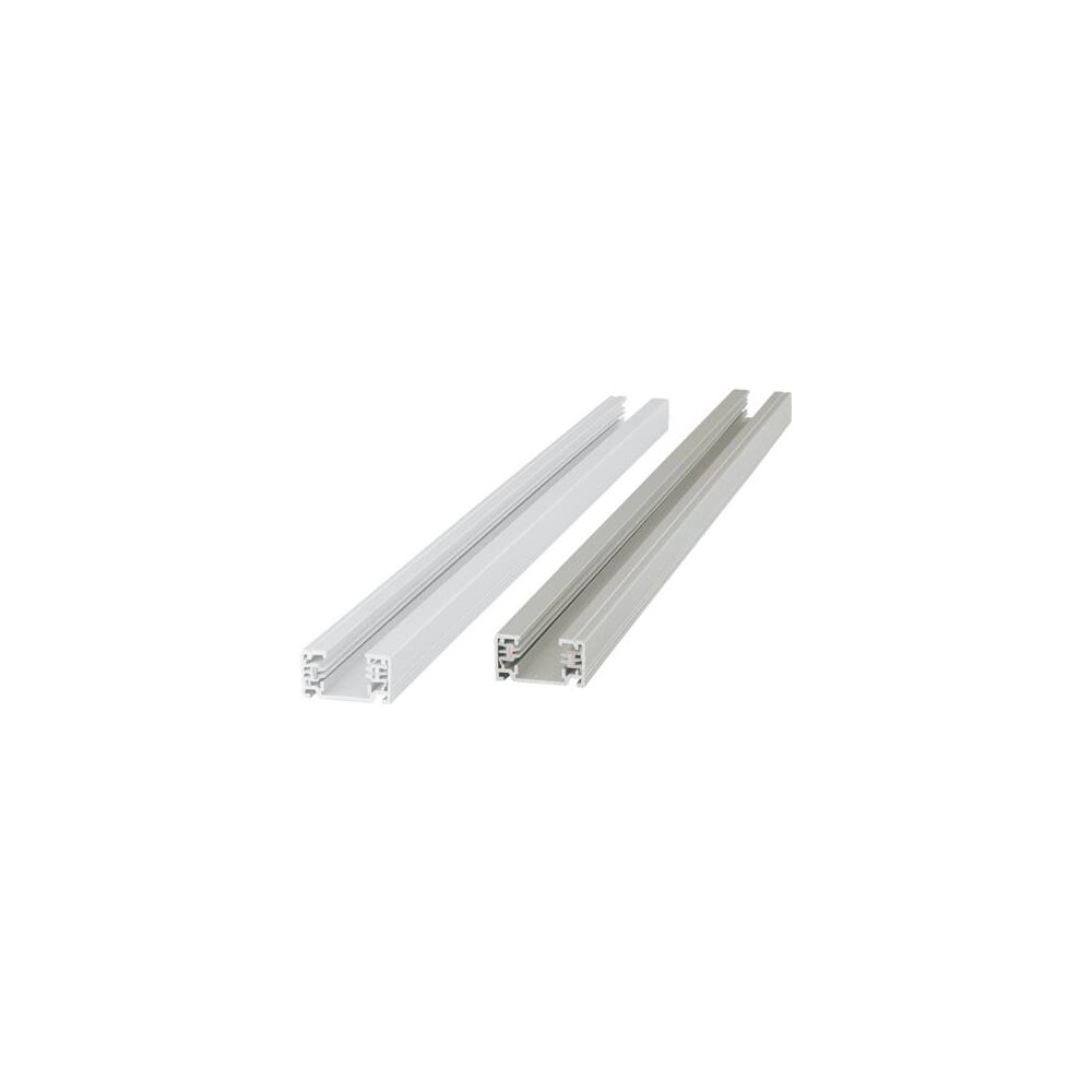 Produktbild för Fyrkantskena, 230V, 1-fas, 2 meter, vit