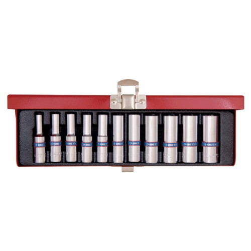 King Tony King Tony 2511MR, Hylssats, 1/4", Metrisk, 11 huvuden, 3,8 c...
