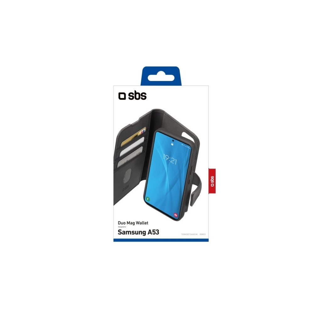 Produktbild för SBS TEBKDETSAA53K, Plånbok, Samsung, Galaxy A53, 16,5 cm (6....