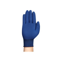 Produktbild för HyFlex 11-819 - handskar - storlek: 9 - nylon, spandex, nitrilgummiyta, kol - blå, mörkblått foder - par (paket om 12)
