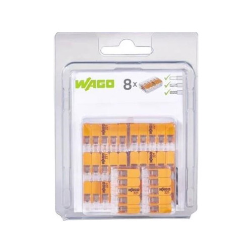 WAGO WAGO Fjeder Samlemuffe 5x0,14-4 mm². Transparent plast, med...