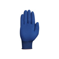 Produktbild för HyFlex 11-819 - handskar - storlek: 10 - nylon, spandex, nitrilgummiyta, kol - blå, mörkblått foder - par (paket om 12)