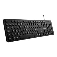 Produktbild för Gear4U KK-10 - tangentbord - round key caps - Nordisk - svart Inmatningsenhet