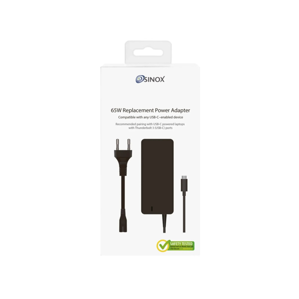 Produktbild för Sinox - Replacement - strömadapter - 65 Watt