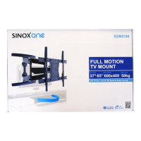 Produktbild för Sinox One SOB0186 monteringssats - justerbar dubbel arm med fullt rörelseområde - för LCD-TV/välvd LCD-TV - svart