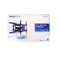 Produktbild för Sinox One SOB0186 monteringssats - justerbar dubbel arm med fullt rörelseområde - för LCD-TV/välvd LCD-TV - svart