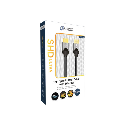 Sinox beslag Sinox ULTRAHD HDMI-kabel med Ethernet - 2 m