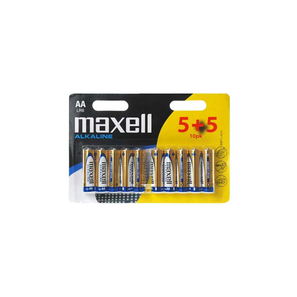 Produktbild för Maxell AA, Engångsbatteri, Alkalisk, Multifärg, 14 mm, 14 mm...