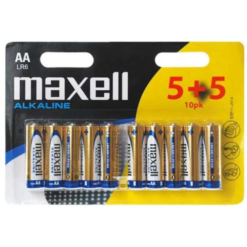 Maxell Maxell AA, Engångsbatteri, Alkalisk, Multifärg, 14 mm, 14 mm...