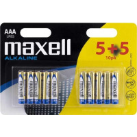 Produktbild för Maxell AAA, Engångsbatteri, Alkalisk, 1,5 V, 10 styck, Multi...