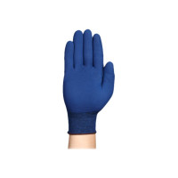 Produktbild för HyFlex 11-819 - handskar - storlek: 11 - nylon, spandex, nitrilgummiyta, kol - blå, mörkblått foder - par (paket om 12)
