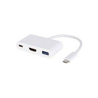 Produktbild för MICROCONNECT USB C hane till USB 3.0 hona, HDMI 1.4 hona, US...