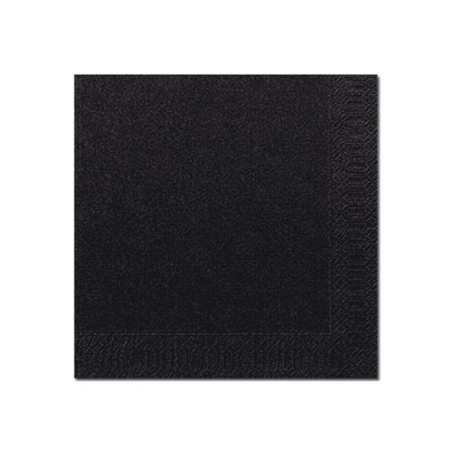 Duni Servett duni, 2-lagig, 33 x 33 cm, svart, förpackning med 12...