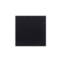 Produktbild för Servett duni, 2-lagig, 33 x 33 cm, svart, förpackning med 12...