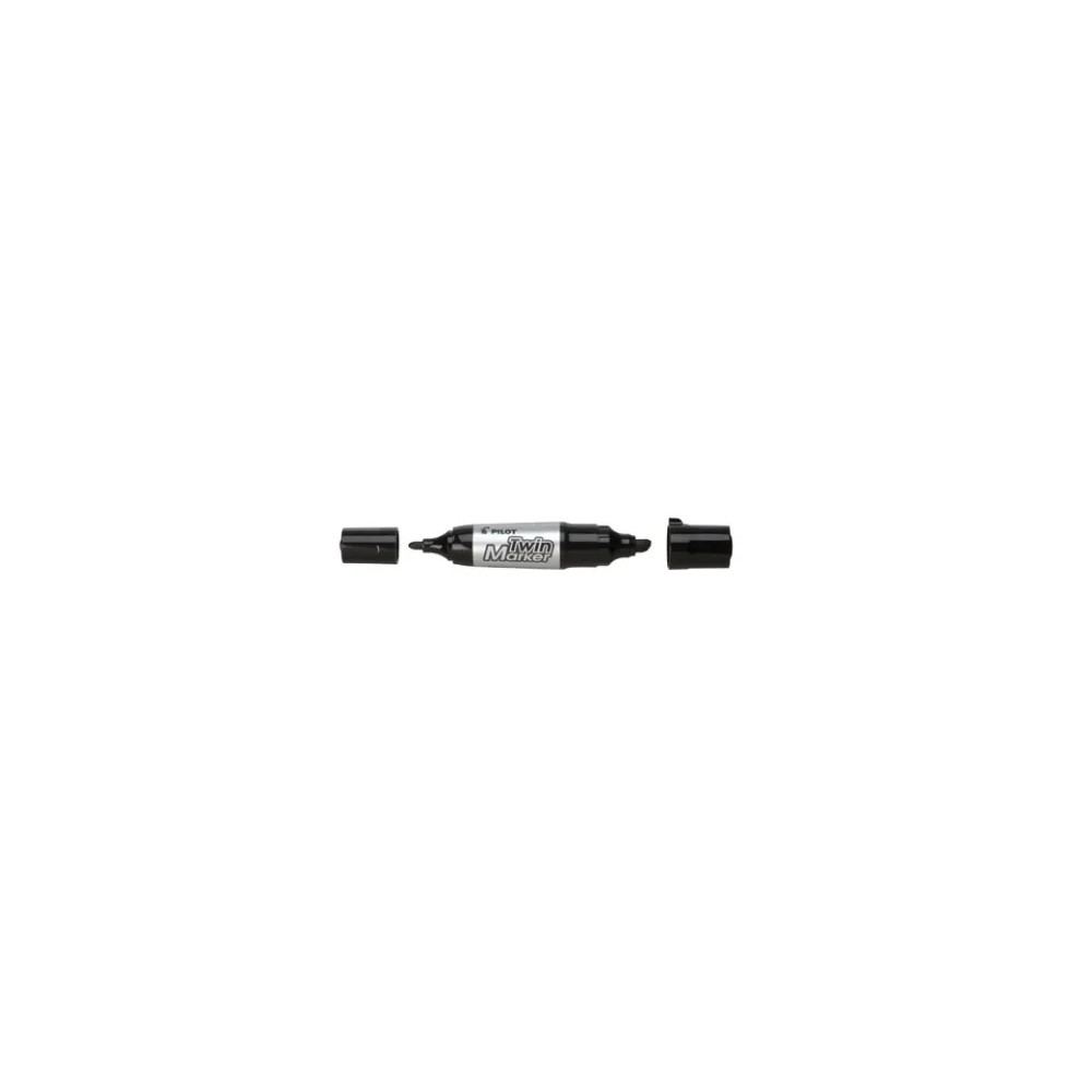 Produktbild för Permanent marker Pilot BeGreen Twin Marker jumbo 2-i-1 svart