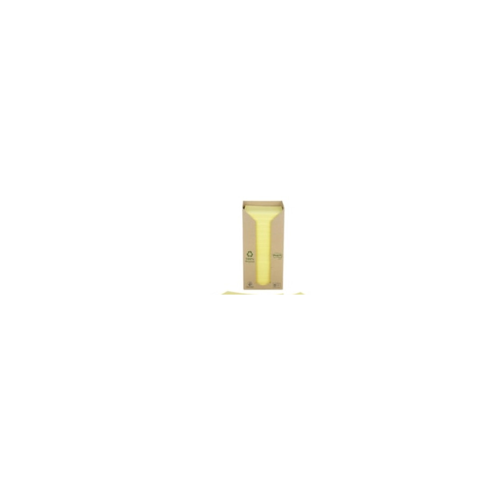 Produktbild för Post-it 654-1T - mini-tower bärbara datorer - 76 x 76 mm - 1600 ark (16 x 100)