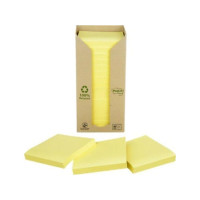 Produktbild för Post-it 654-1T - mini-tower bärbara datorer - 76 x 76 mm - 1600 ark (16 x 100)