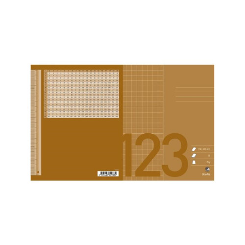 Hamelin Anteckningsbok bantex, 17 x 21 cm, fyrkantig 10 x 10 mm, bru...