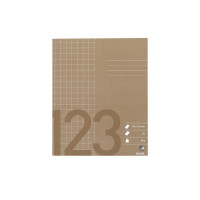 Produktbild för Anteckningsbok bantex, 17 x 21 cm, fyrkantig 10 x 10 mm, bru...