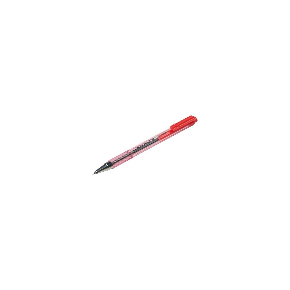 Produktbild för Kulspetspenna PILOT BP-S Matic, fin, 0,7 mm, röd, paket med...