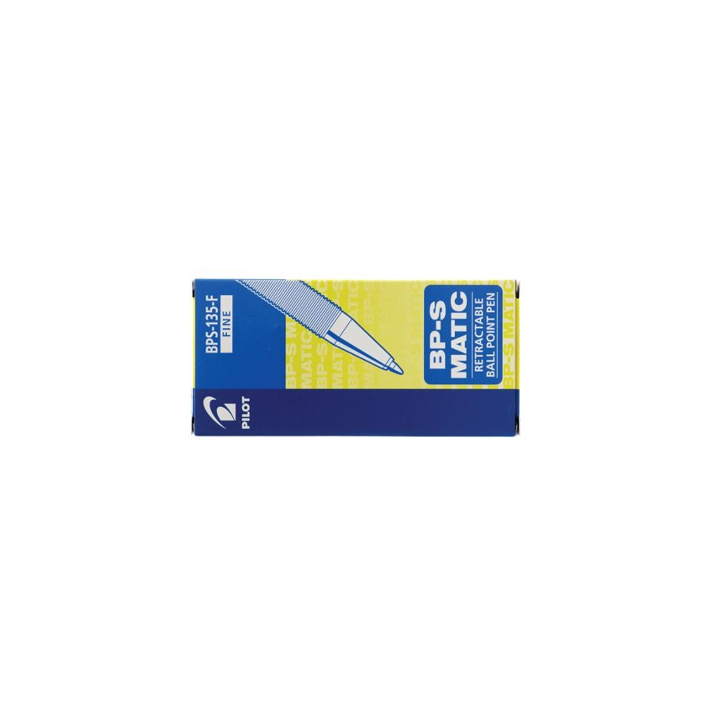 Produktbild för Kulspetspenna PILOT BP-S Matic, fin, 0,7 mm, röd, paket med...