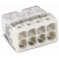 Produktbild för WAGO PUSH WIRE® Joint 8x 0,5-2,5mm2 ljusgrön, skruvlös i tra...