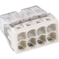 Produktbild för WAGO PUSH WIRE® Joint 8x 0,5-2,5mm2 ljusgrön, skruvlös i tra...
