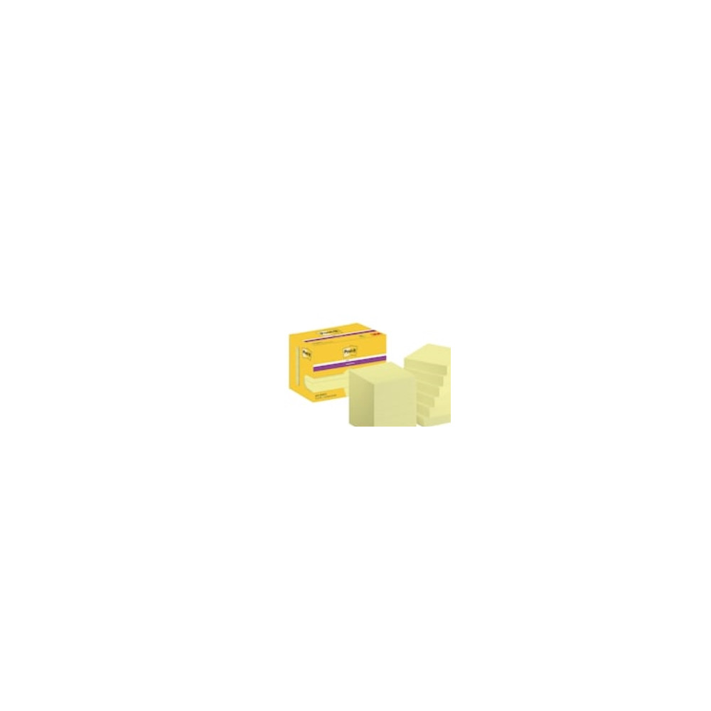 Produktbild för Post-it Super Sticky Notes, Canary Yellow, gul, 47,6 x 47,6...