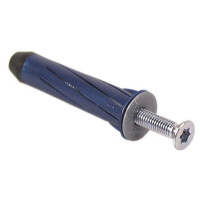Produktbild för EXpANDET roset genomföringsplugg 5x65 mm blå, för gips 9-18...
