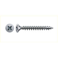 Produktbild för SPAX 4003530003943, Skruv, Metall, Trä, Platt, Krom, Delvis...