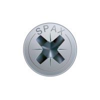 Produktbild för SPAX 1081010400255, Skruv, Metall, Trä, Platt, Delvis gängad...