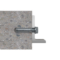Produktbild för Fischer 48406, Gängad ankare, Betong, Förzinkat stål, M12, 1...