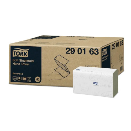 TORK Tork Advanced H3 - pappershandduk - 250 ark - Z-vikt - vit