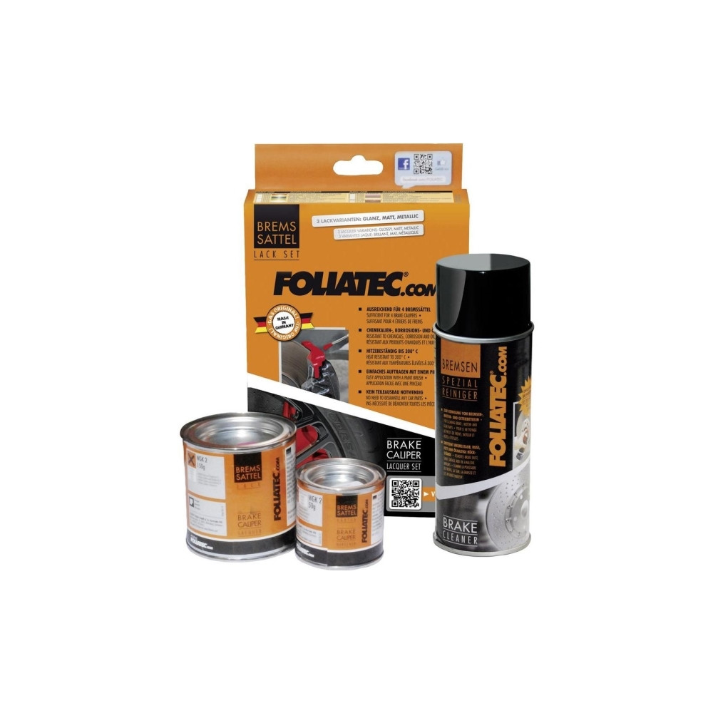 Produktbild för Foliatec Komplett lackeringssats för bromsok – Racing Rosso...