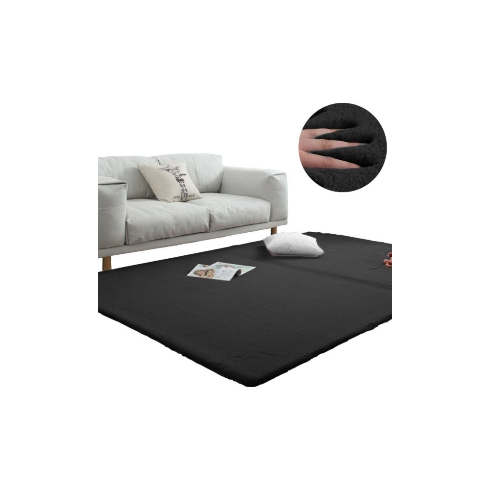 Produktbild för Strado Rumsmatta Rabbit Strado 200x250 Svart (Svart) univers...