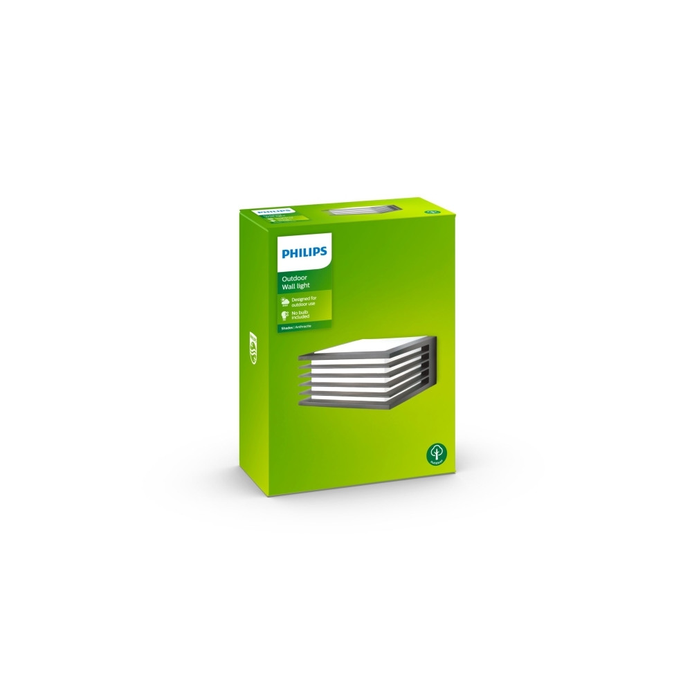 Produktbild för Philips myGarden Shades vägglampa 15 W, Väggbelysning för ut...
