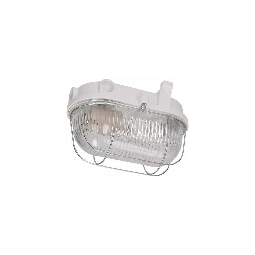 Produktbild för Vägglampa Orno OVAL 100 7063NB, 100W, E27, IP54, glaskåpor,...